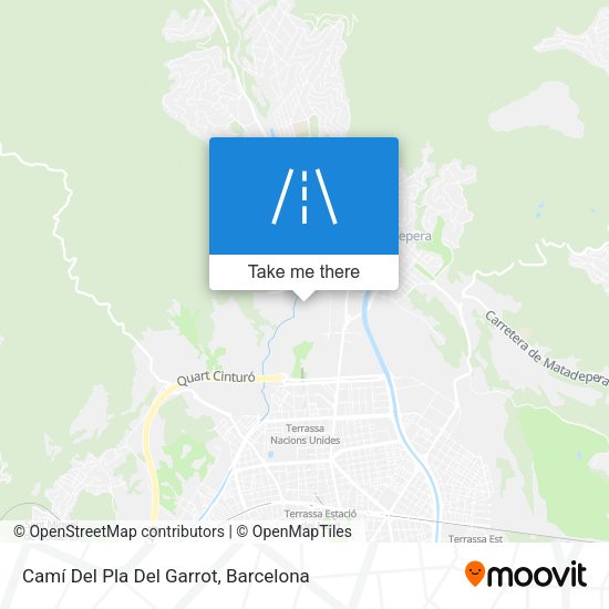 Camí Del Pla Del Garrot map