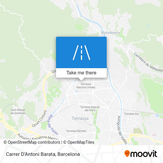 Carrer D'Antoni Barata map