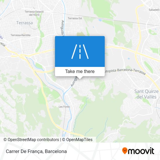 Carrer De França map