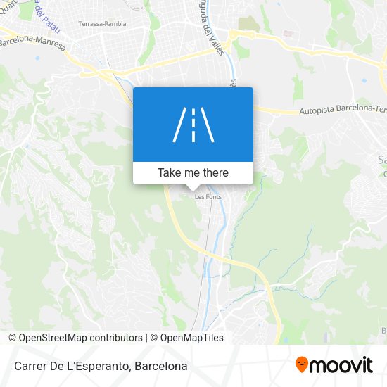 Carrer De L'Esperanto map