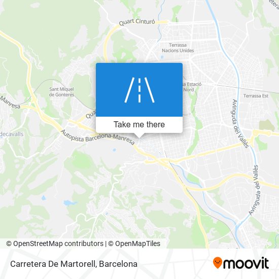 mapa Carretera De Martorell