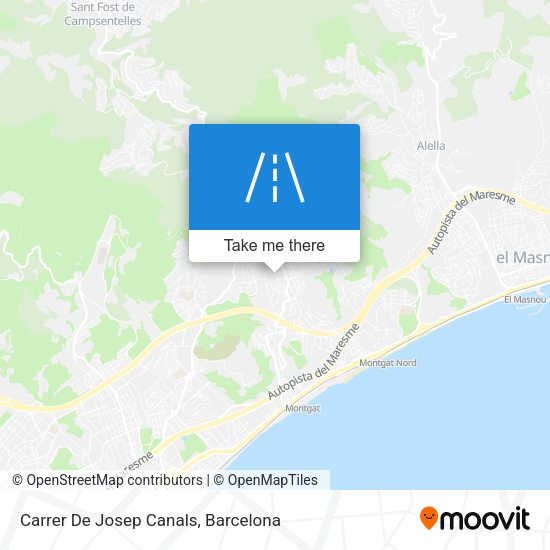 Carrer De Josep Canals map