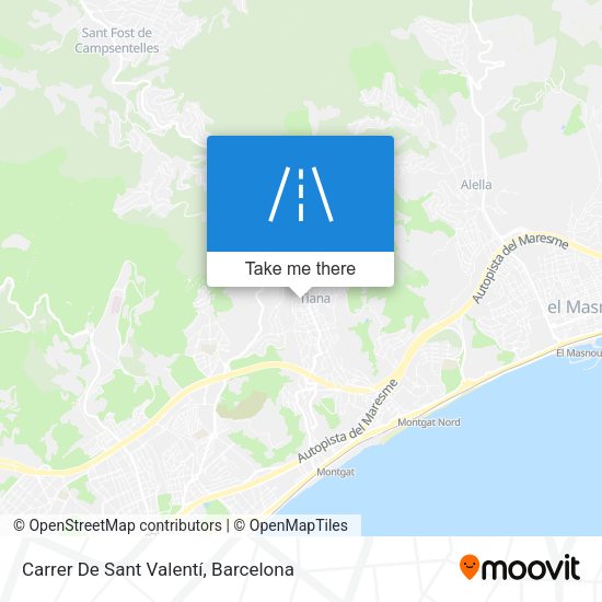 Carrer De Sant Valentí map
