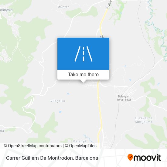 Carrer Guillem De Montrodon map