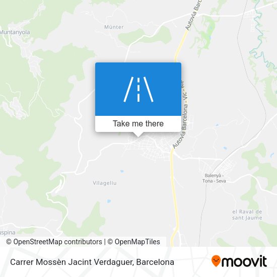 Carrer Mossèn Jacint Verdaguer map
