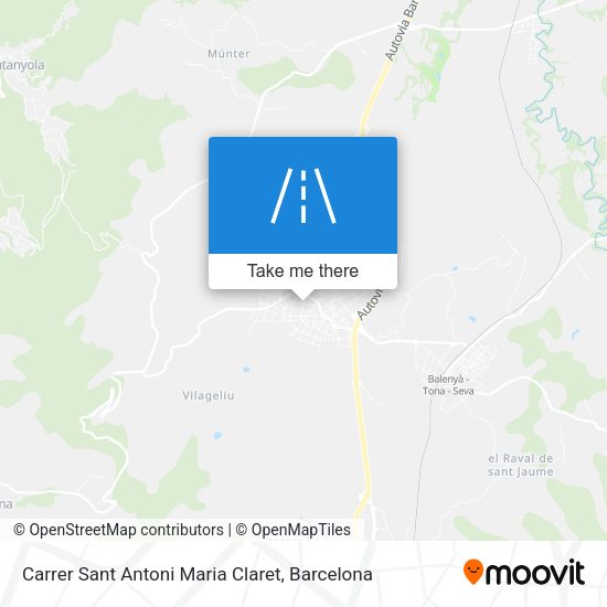 Carrer Sant Antoni Maria Claret map