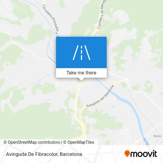 Avinguda De Fibracolor map