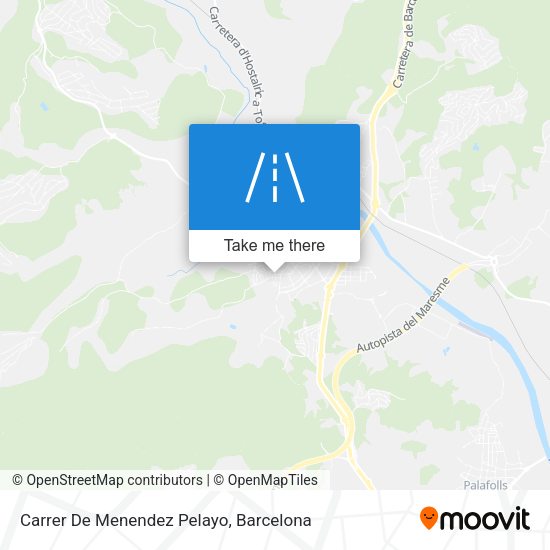 Carrer De Menendez Pelayo map