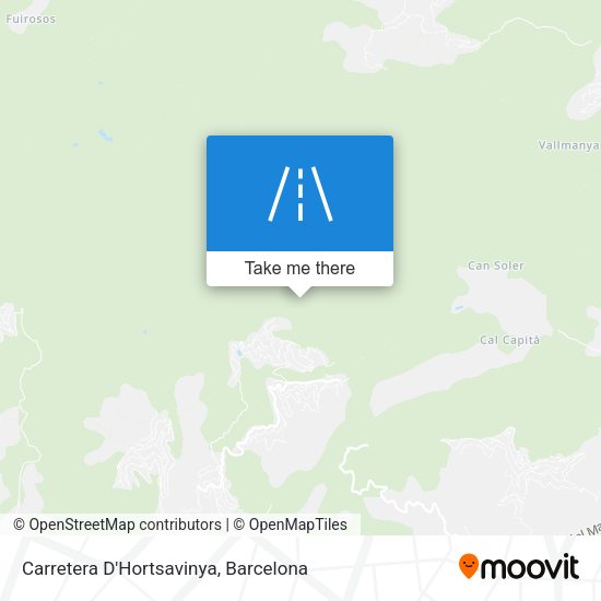 Carretera D'Hortsavinya map