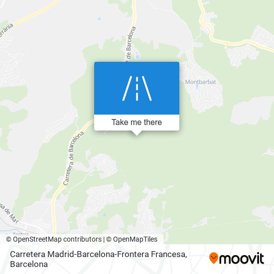 Carretera Madrid-Barcelona-Frontera Francesa map
