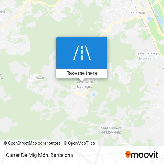 Carrer De Mig Món map