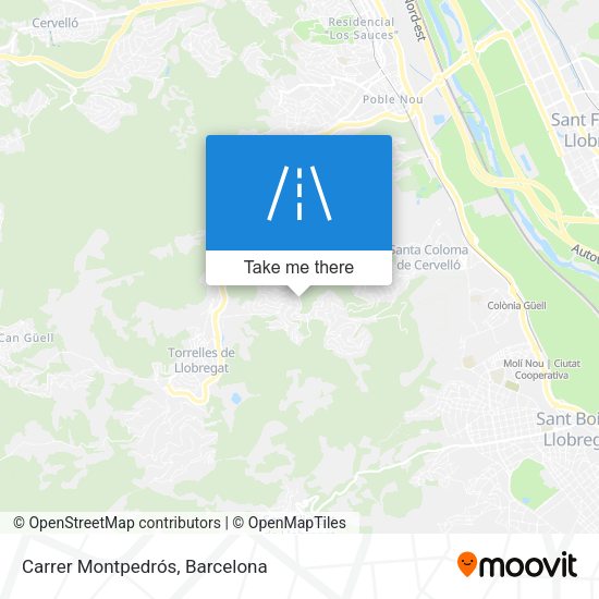 Carrer Montpedrós map
