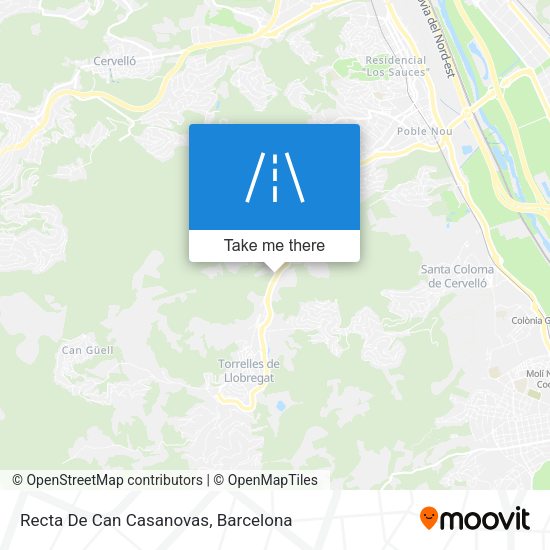 Recta De Can Casanovas map