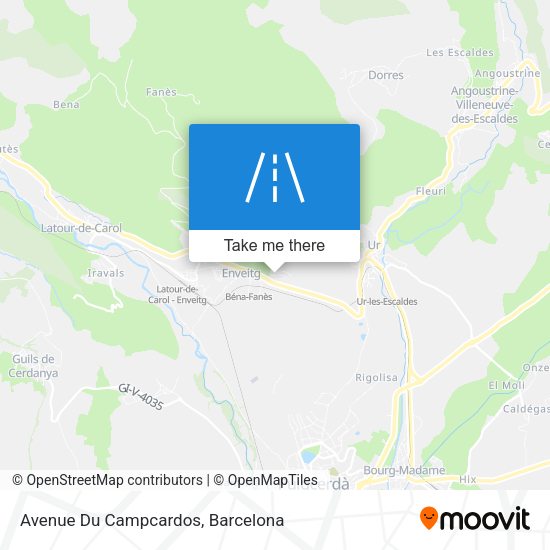 Avenue Du Campcardos map