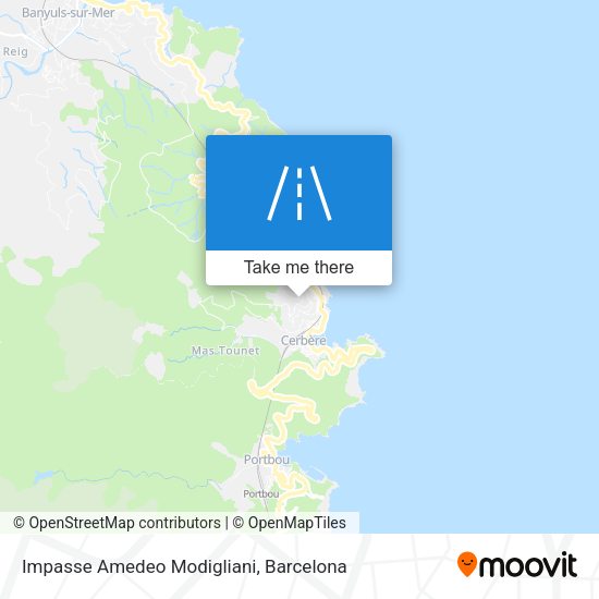 Impasse Amedeo Modigliani map