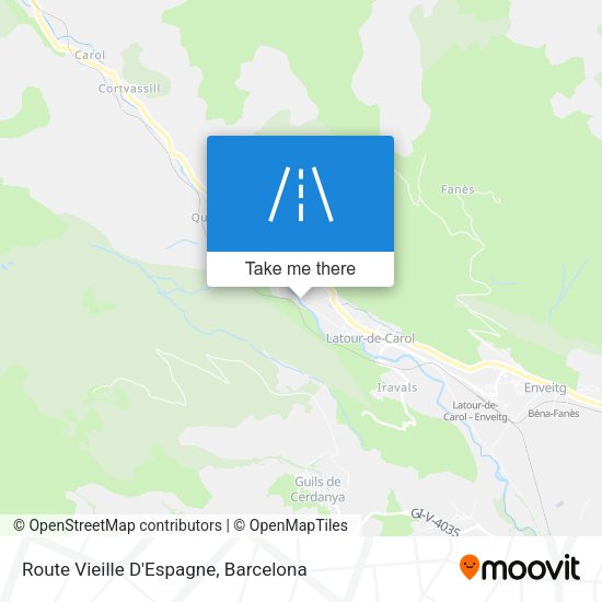 Route Vieille D'Espagne map