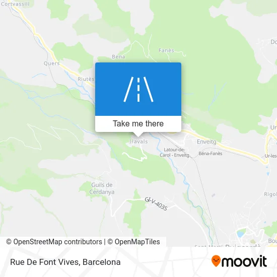 Rue De Font Vives map