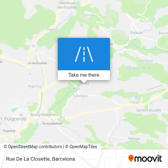 Rue De La Closette map