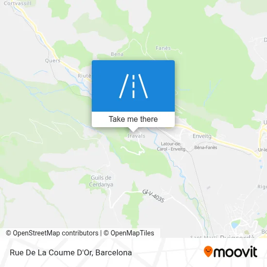 Rue De La Coume D'Or map