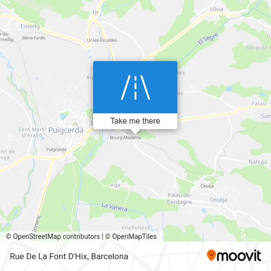 Rue De La Font D'Hix map