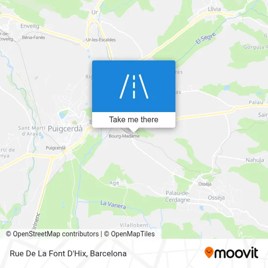 Rue De La Font D'Hix map