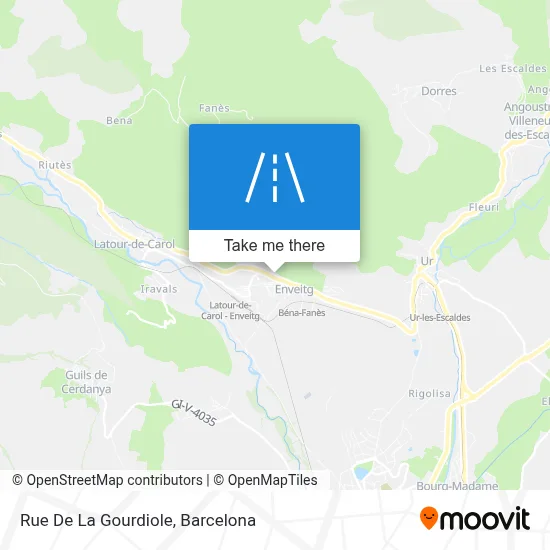 Rue De La Gourdiole map