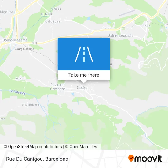 Rue Du Canigou map
