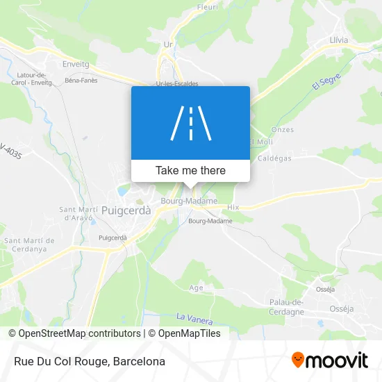 Rue Du Col Rouge map