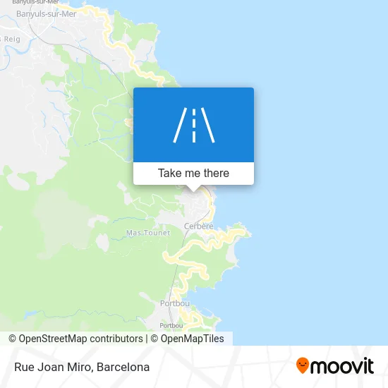 Rue Joan Miro map