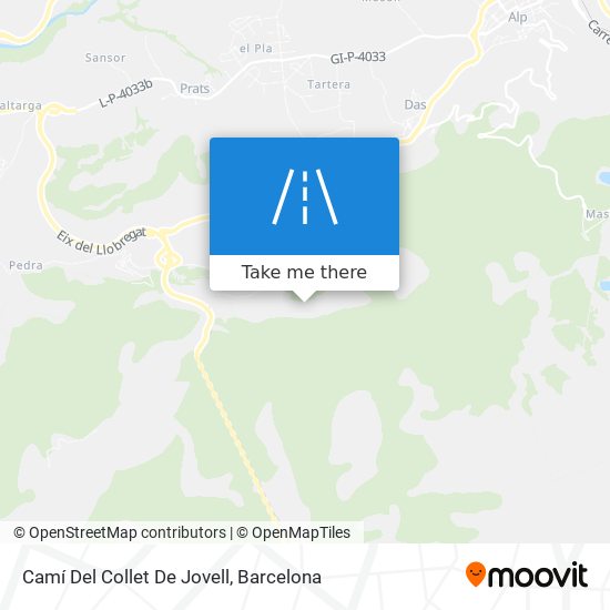 Camí Del Collet De Jovell map