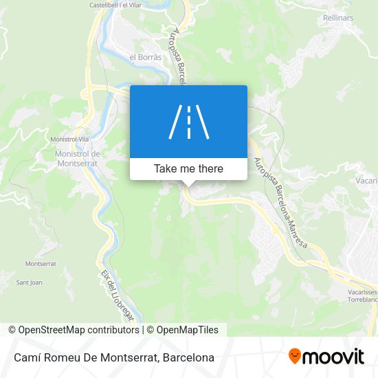 Camí Romeu De Montserrat map