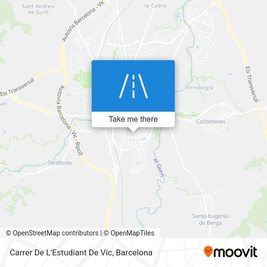 Carrer De L'Estudiant De Vic map