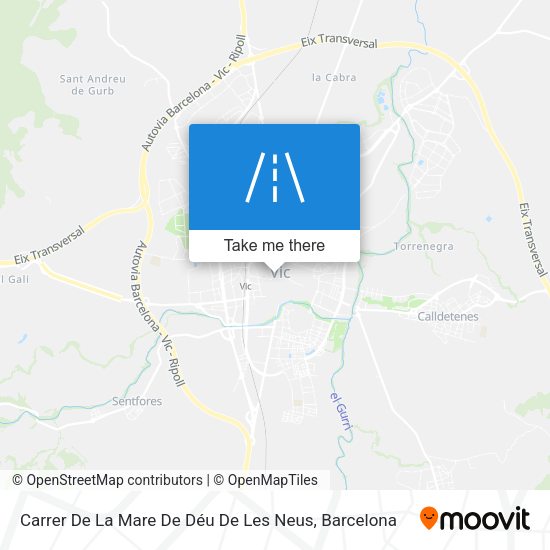 Carrer De La Mare De Déu De Les Neus map
