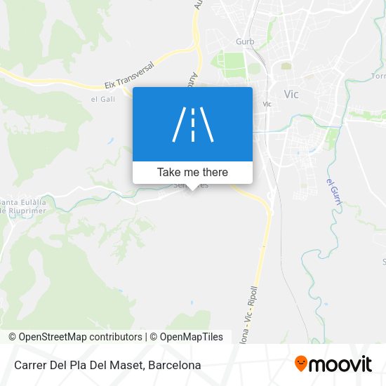 Carrer Del Pla Del Maset map