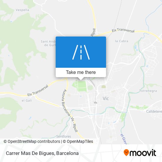 Carrer Mas De Bigues map