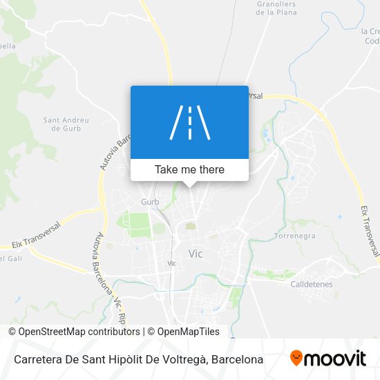 Carretera De Sant Hipòlit De Voltregà map