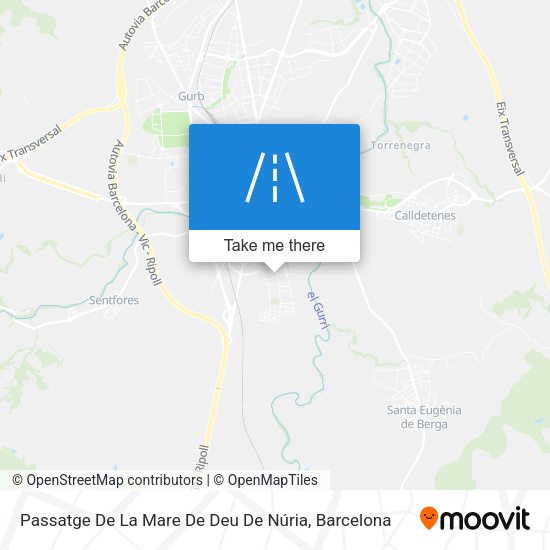 Passatge De La Mare De Deu De Núria map