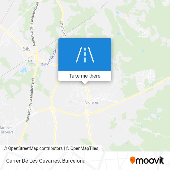 Carrer De Les Gavarres map