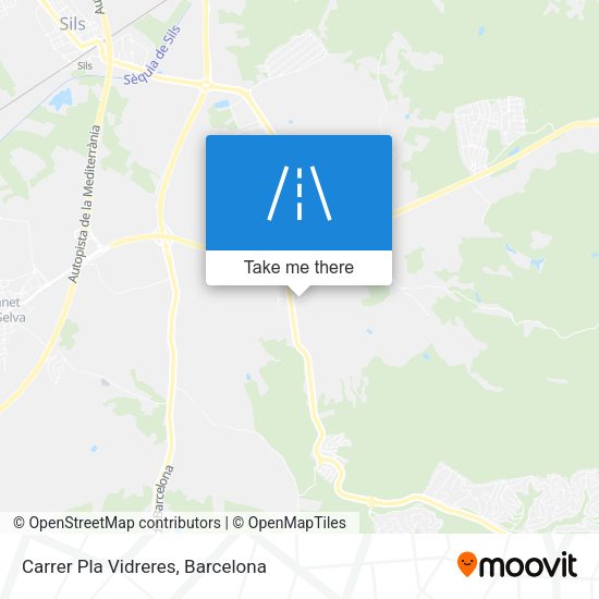 Carrer Pla Vidreres map