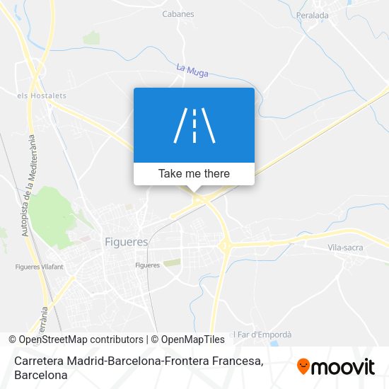 Carretera Madrid-Barcelona-Frontera Francesa map