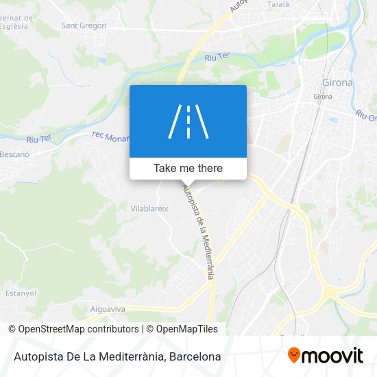 Autopista De La Mediterrània map