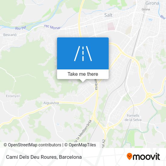 Camí Dels Deu Roures map