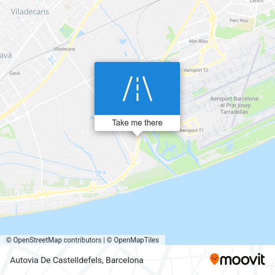 Autovia De Castelldefels map