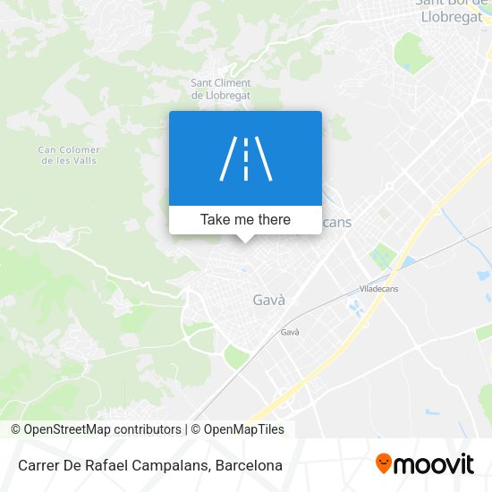 Carrer De Rafael Campalans map