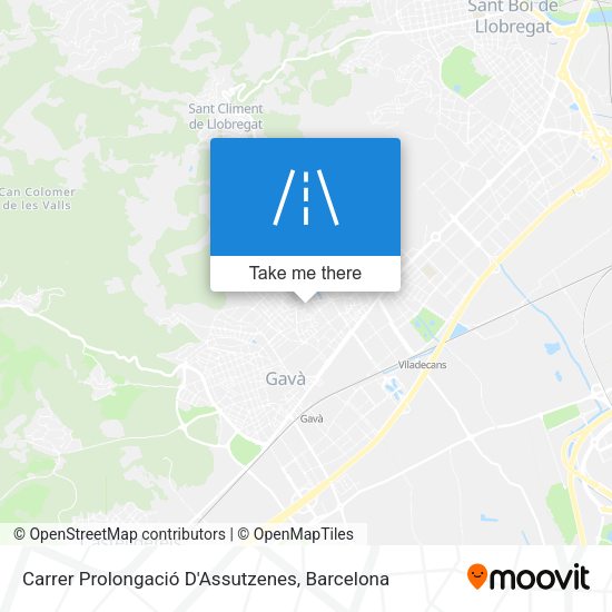 Carrer Prolongació D'Assutzenes map
