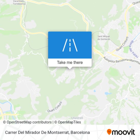 Carrer Del Mirador De Montserrat map