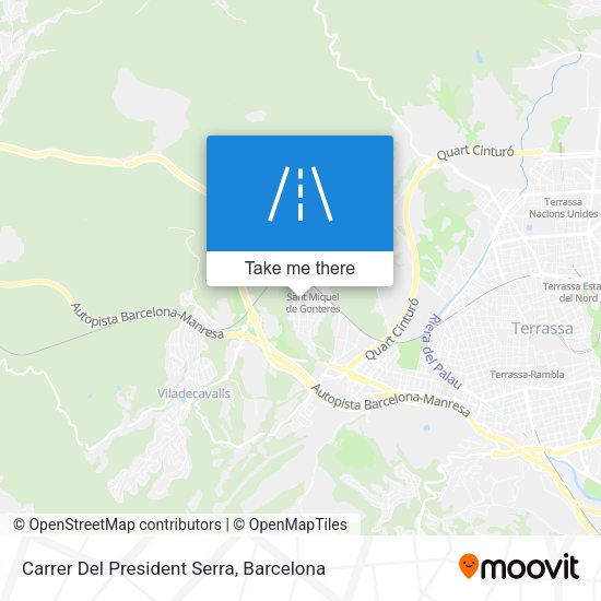 Carrer Del President Serra map