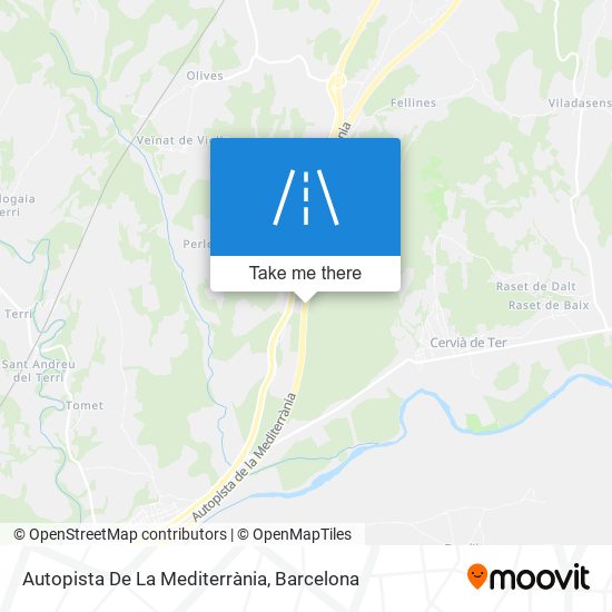 Autopista De La Mediterrània map