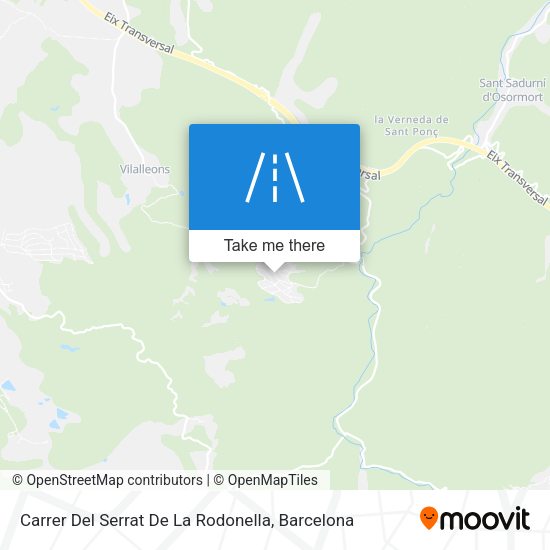 Carrer Del Serrat De La Rodonella map