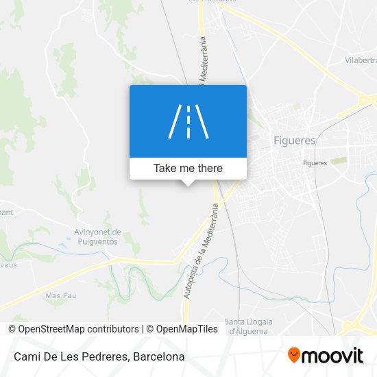 Cami De Les Pedreres map